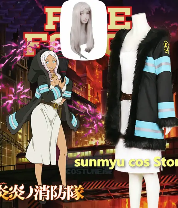 New Anime Enn Enn No Shouboutai  Princess Hibana Fire Force  Cosplay Costume Custom Size  Halloween 1