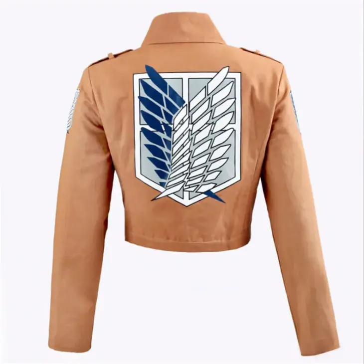New Anime Attack on Titan Cosplay Shingeki no Kyojin Jacket Recon Corps Leather Skirt Hookshot Belts Suspenders Ackerman Costume - Image 4