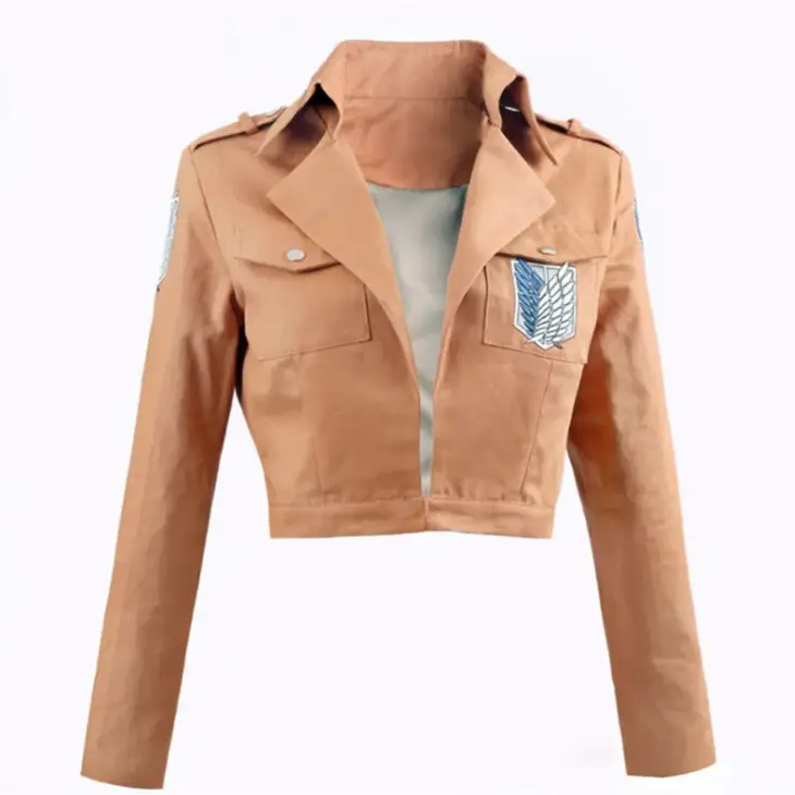New Anime Attack on Titan Cosplay Shingeki no Kyojin Jacket Recon Corps Leather Skirt Hookshot Belts Suspenders Ackerman Costume - Image 3