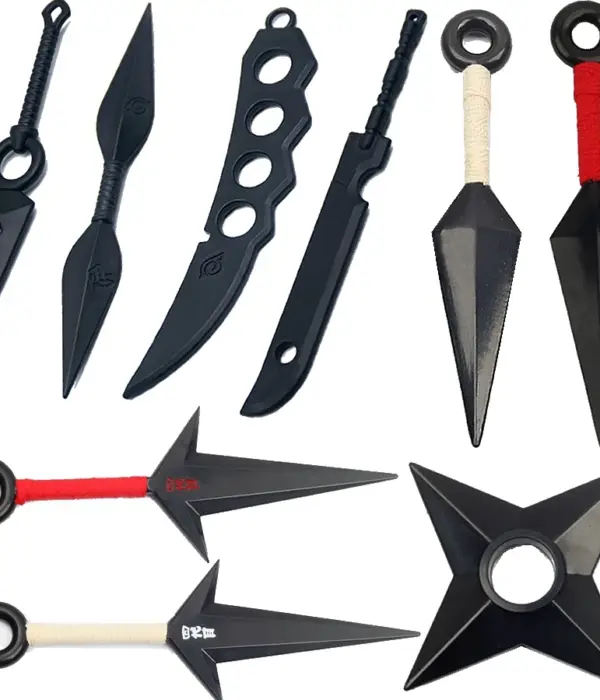 Anime Naruto Plastic Weapon Cartoon NARUTO Cosplay Accessories Kunai Shuriken Figure Action Kids Children Toy Birthday Gift 1