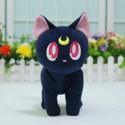 Japan Cartoon Movie Sailor Moon TV drama Luna Cat Plush toys Soft Stuffed Animals doll Children's Birthday Gifts 1