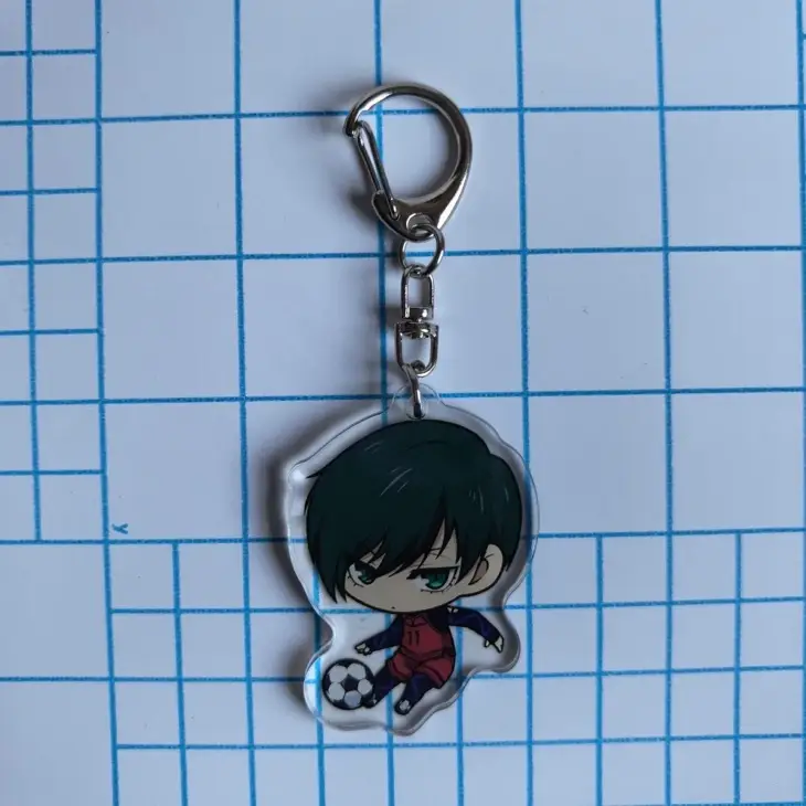 nime Blue Lock Arcylic Keychain Cartoon Figures Isagi Yoichi Bachira Meguru Kawaii Key Chain Costume Accessories Birthday Gifts - Image 4