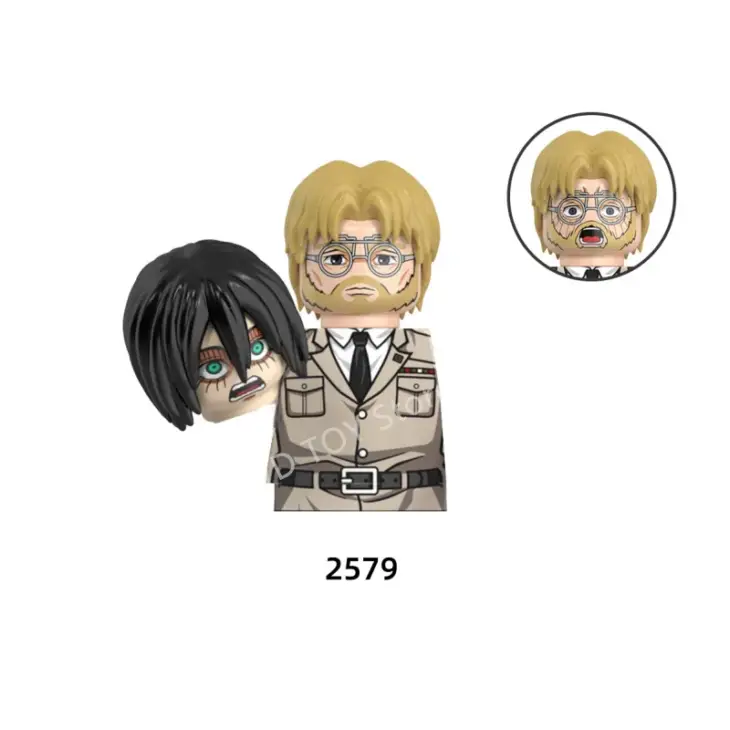 Attack On Titan Anime Building Blocks Levi Ackerman Eren Jäger Mikasa Giant Annie Mini Action Figures Building Blocks Toy Gifts - Image 5