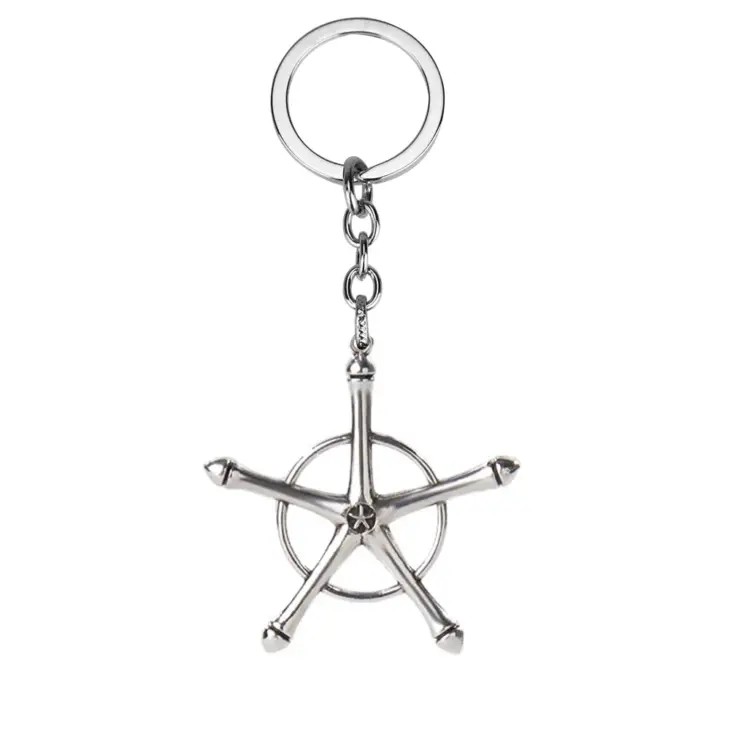 Anime Bleach Alloy Keychain Ishida Uryuu Ginreigojiaku Amulet Alloy key Pendant Jewelry Accessories - Image 3