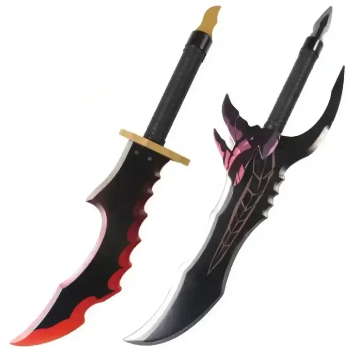 Solo Leveling Sung Jin-Woo Wooden Katana Cosplay Prop
