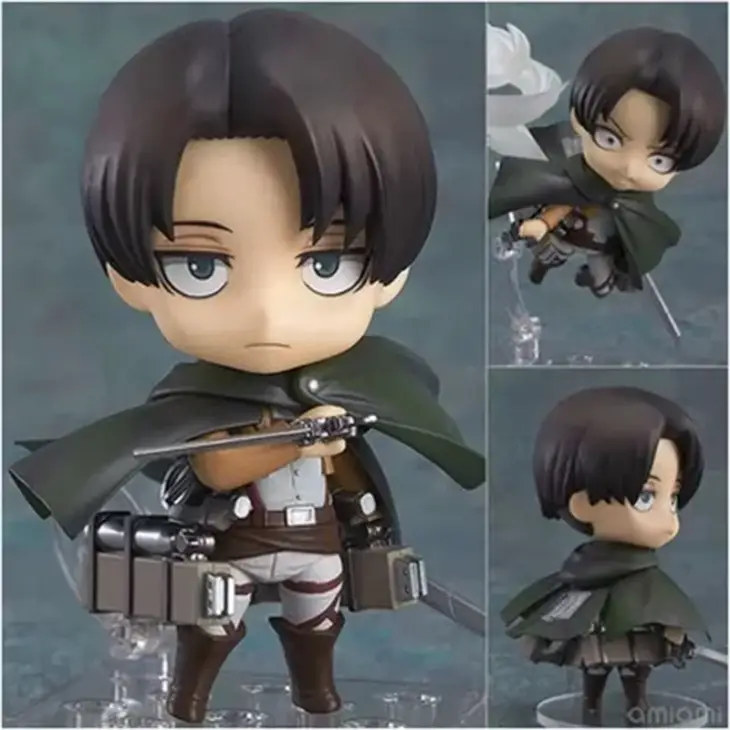 Attack On Titan Animation Comics Peripheral Toys Eren Jaeger Levi Mikasa Anime Action Movable Model Nendoroid Figures Collection - Image 2