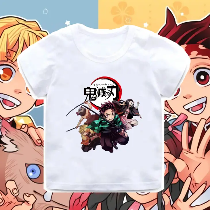 Demon Slayer Tanjiro Kids Graphic Tee - Official Design