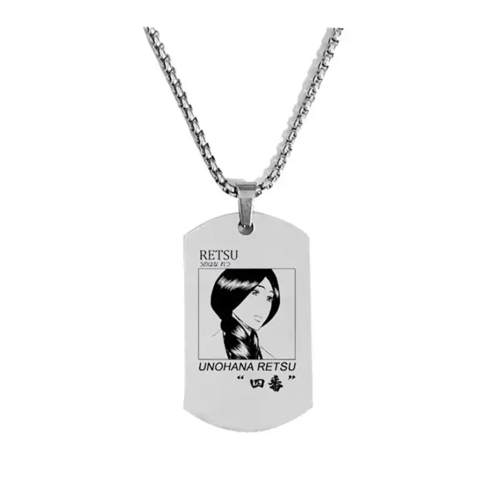 Anime Bleach Gotei 13 Captain Necklace Stainless Steel Laser Pendant Lchimaru Gin Aizen Sousuke Unohana Retsu Necklace For Fans - Image 5
