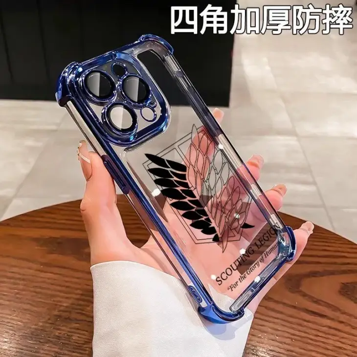 Attack on Titan Wings of Liberty Phone Case For iPhone 16 15 14 13 12 11 Pro Max X XR XSMax 8 Plus Shockproof Clear Armor Cover - Image 5