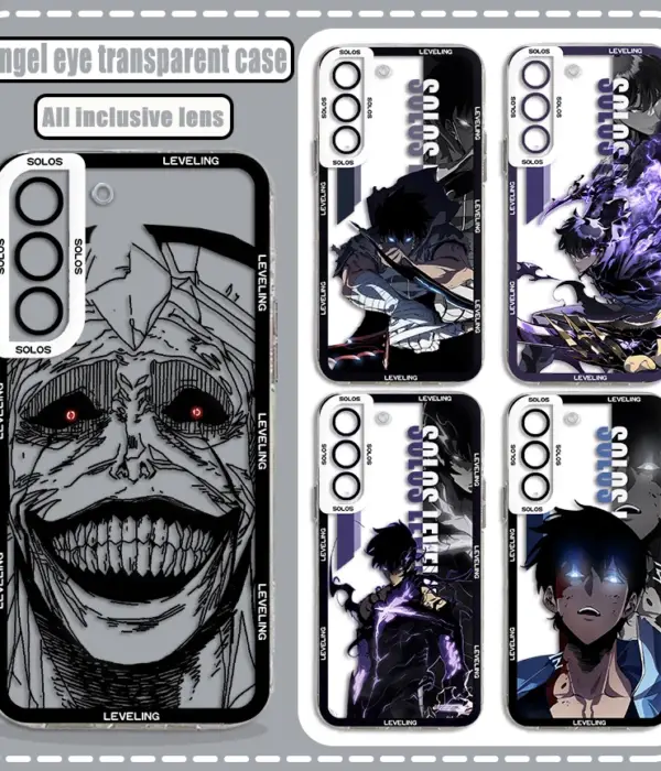 Solos Leveling Anime Clear Case For Samsung A73 A72 A71 A55 A52 A51 A50 A42 A35 A33 A32 A31 A30 A24 A23 A22 A13 A12 A05 5G Cover 1