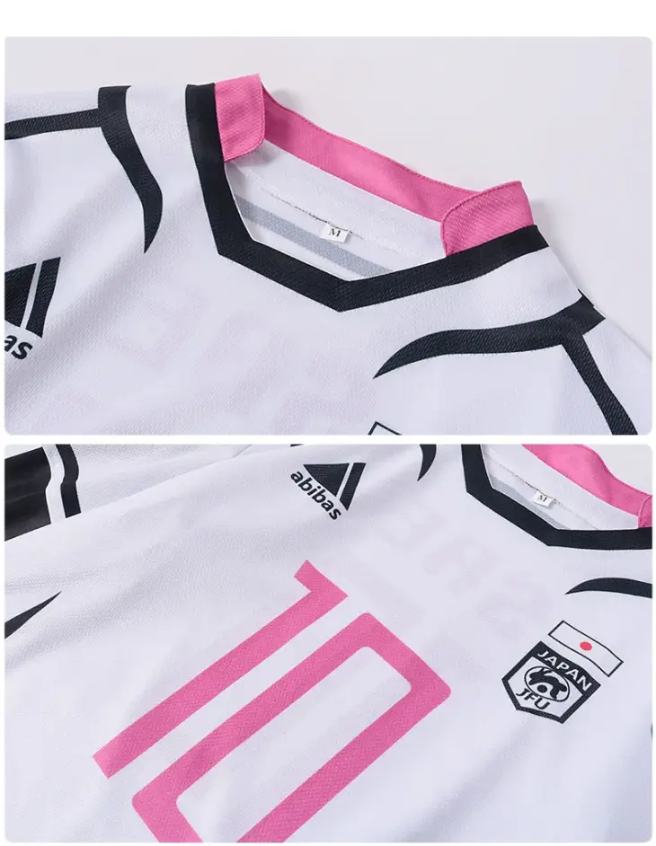 Blue Lock Shidou Ryusei Cosplay Costume Oliver Aiku Cosplay Wig Tops Shorts Set Sportswear Suit Football Soccer Party Suit Wigs - Image 4