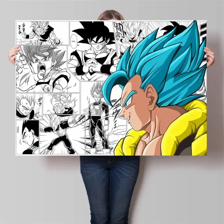 Canvas Painting Dragon Ball  Vegeta Son Goku Anime Characters Aesthetic Poster Room Home Decoration Paintings Birthday Gifts - Image 6