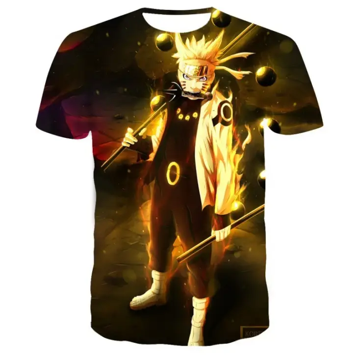 Anime Men Women T-Shirts Naruto Harajuku Summer Y2k Street Fashion Hip Hop Oversized T Shirt Graphic Tees Short Sleeve Tops - Image 6
