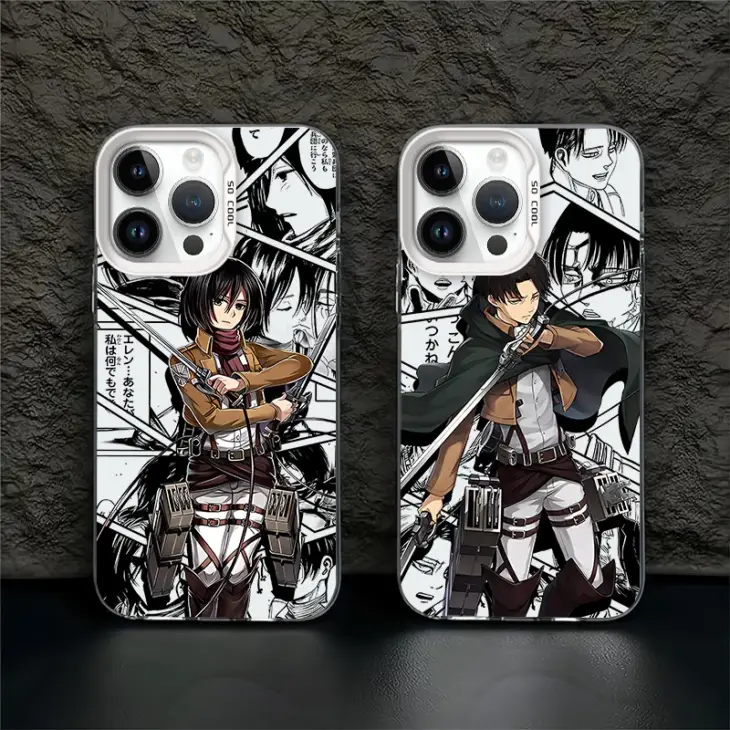 Demon Attack on Titan Anime Phone Case For iPhone 15 14 13 12 11 Pro Max Mini X XR XS SE 8 7 Plus Colorful Cover Silicone Soft - Image 2