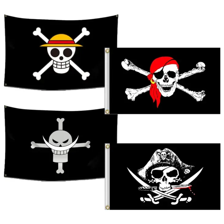 Anime One Piece Pirate Skull Flag Home Bedroom Wall Decor Banner Painting Luffy Straw Hat Pirates Flag Toys for Children Gift - Image 6