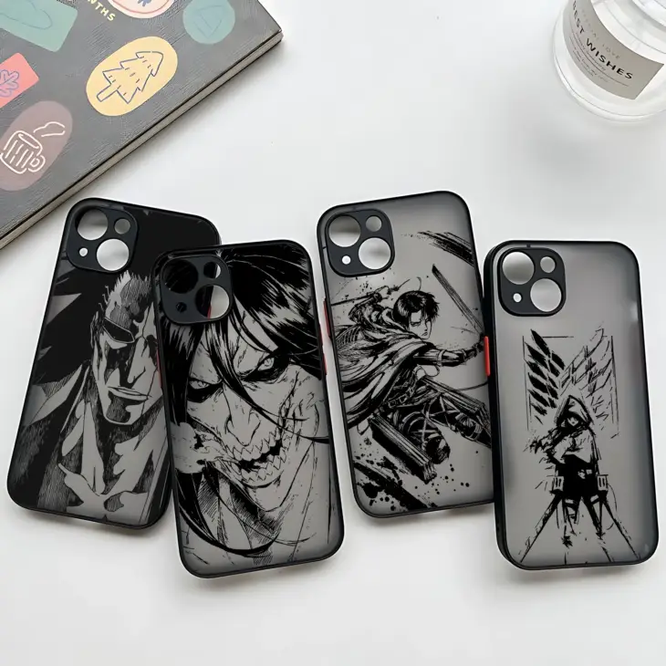 Anime Attack On Titan New Phone Case For Samsung S24 S23 S22 S21 S20 S10 FE Note20 Note10 Plus Ultra Lite 5G Matte Transparent