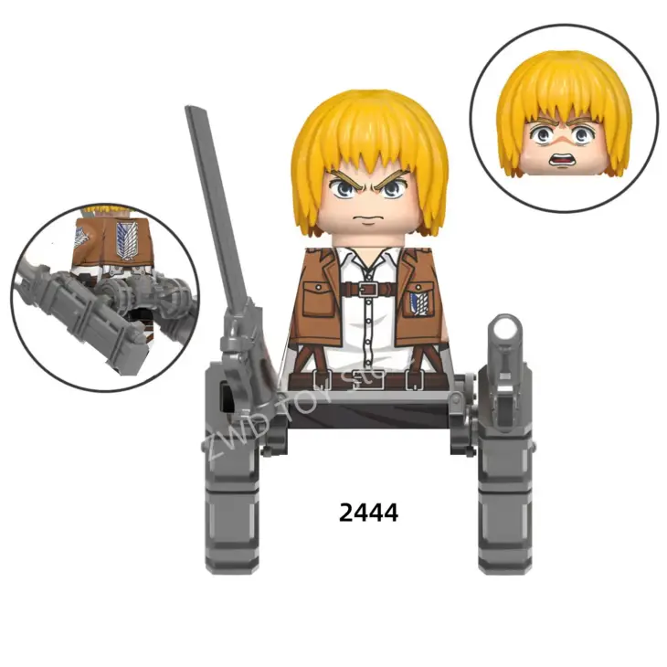 Attack On Titan Anime Building Blocks Levi Ackerman Eren Jäger Mikasa Giant Annie Mini Action Figures Building Blocks Toy Gifts - Image 2