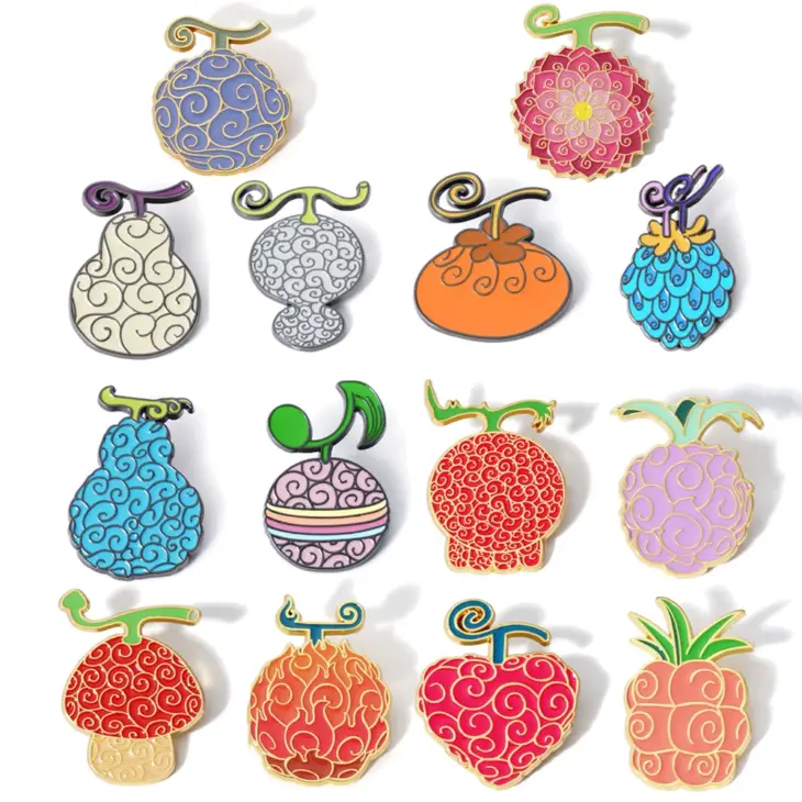 One Piece Devil Fruit Enamel Pins - Collector's Series