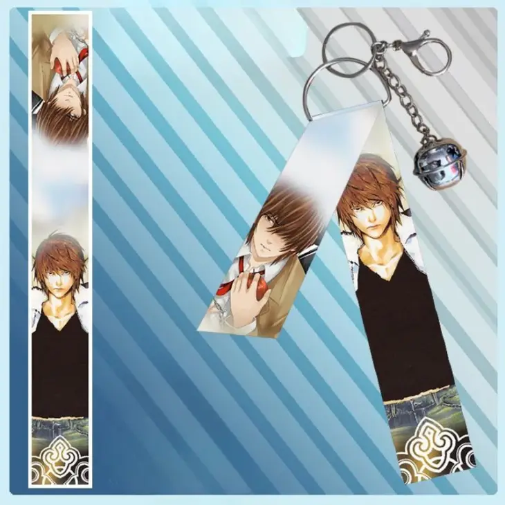 Death Note Yagami Light anime cartoon peripherals streamers ropes, keychains student backpacks school bags pendants small gifts - Image 6