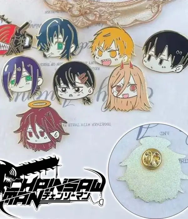 Chainsaw Man Denji Enamel Brooch Anime Hat Shirt Lapel Pins Clothing Backpack Lapel Badges Fashion Jewelry Accessories Gifts New 1