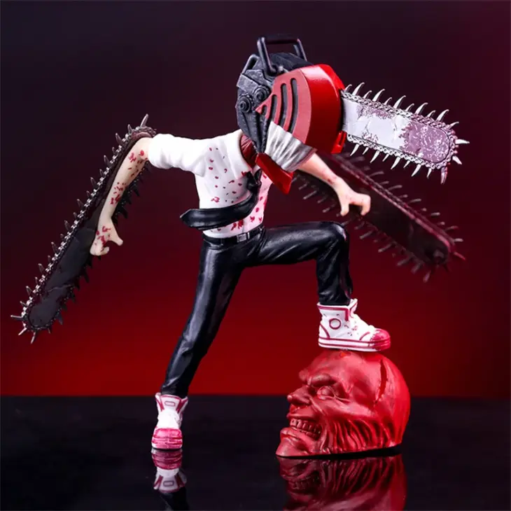 17cm Chainsaw Man Denji Figure PVC Statue Anime Action Figurine Model Collection Adult Toy Doll Desktop Decoration Children Gift