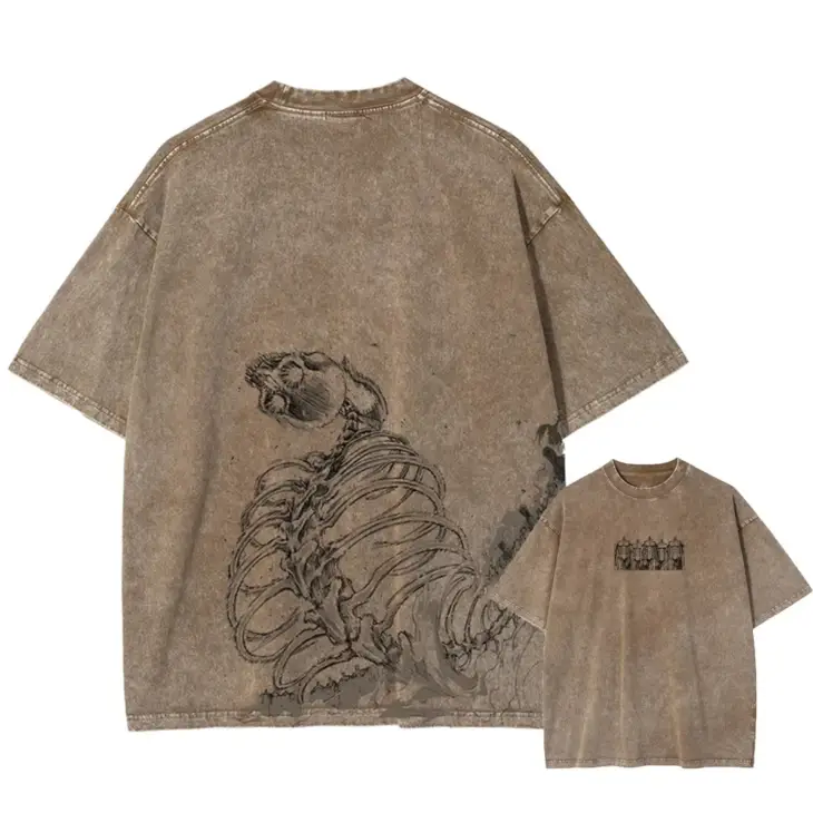 Attack On Titan Vintage Oversized Graphic Streetwear Tee