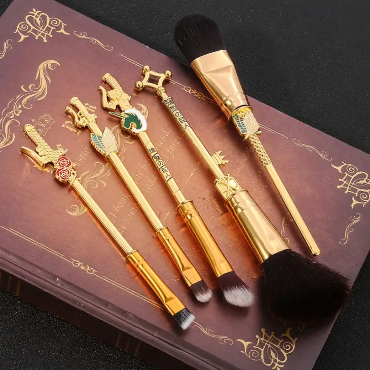Anime Attack on Titan Makeup Brushes Set Professional Cosmetic Powder Eye Shadow Eyebrow Beauty Make Up Brush Tool Girls Gift