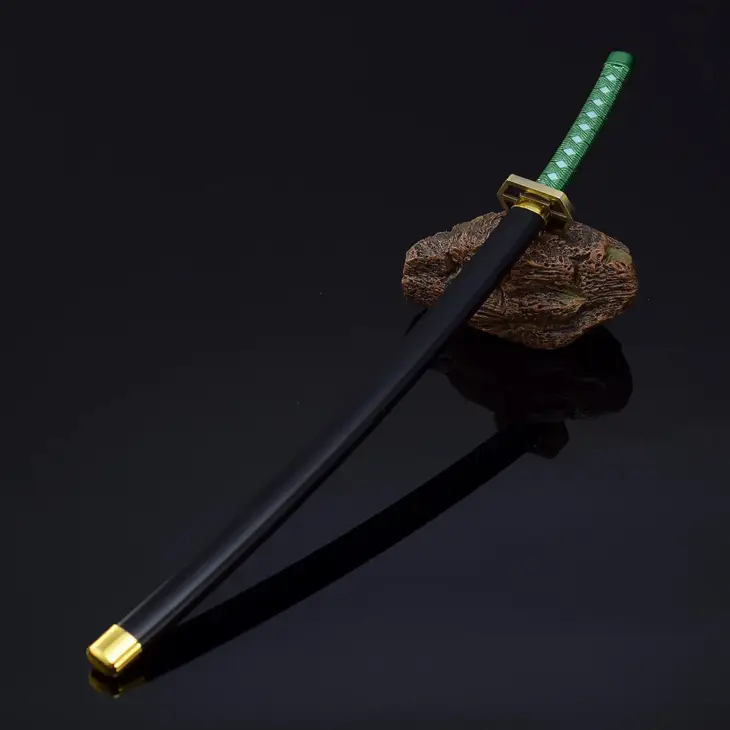 26cm Mini Sword Model Keychain for Fans Bleach Japanese Anime Peripherals Aizen Sousuke Sword Keychain Gifts - Image 3