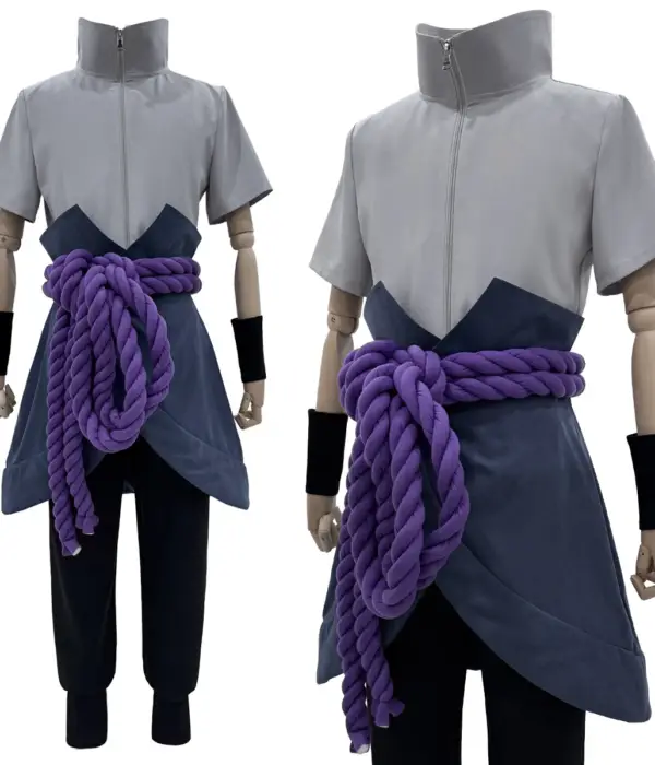 HOLOUN Anime Uchiha Sasuke Cosplay Costume Top Pants Belt Cos Convention Gift Adult Version Unisex 1