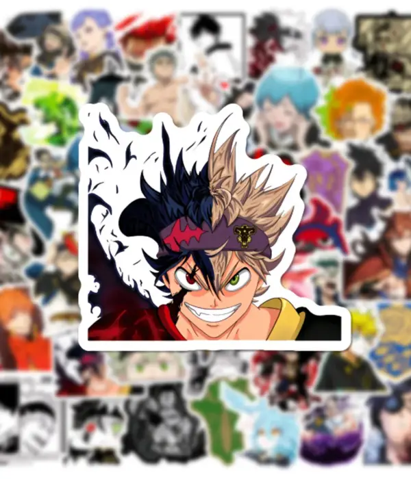 10/30/50PCS Classic Anime Black Clover Stickers Yuno Grinbellor Asta Cartoon Decals Toys Laptop Suitcase Phone Cool Kids Sticker 1