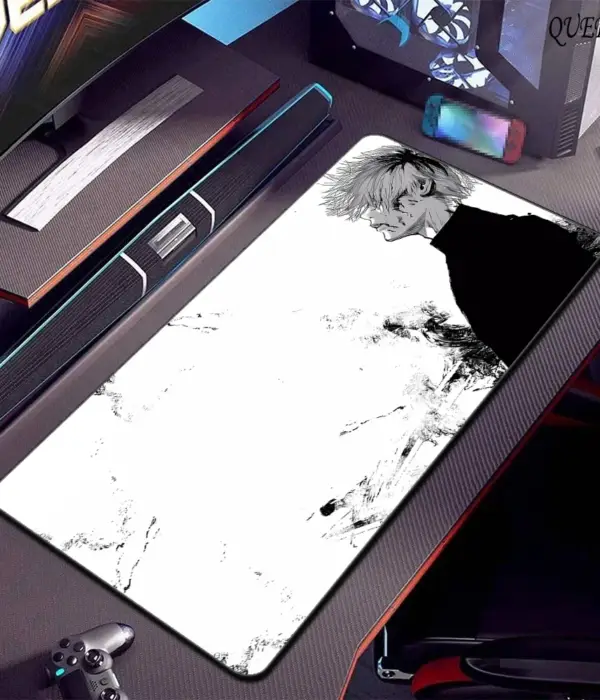 Tokyo Ghoul Anime Mousepad Office PC Computers Keyboard Mat on the Table Mouse Pad Natural Rubber Anti slip Desk Mats 900x400mm 1