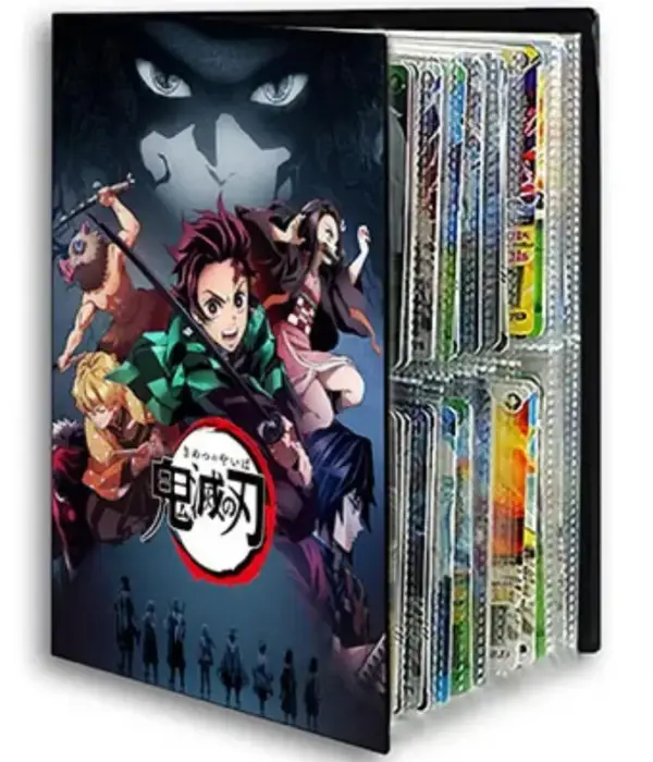 Demon Slayer Kamado Tanjirou 240pcs Card Album Book Game Card Holder Binder VMAX Game Card Collection Kids Toys Gift 1