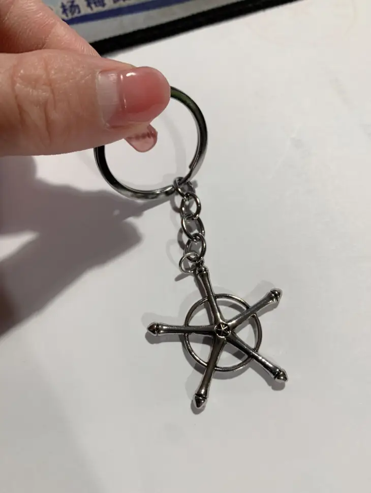 Anime Bleach Alloy Keychain Ishida Uryuu Ginreigojiaku Amulet Alloy key Pendant Jewelry Accessories - Image 5
