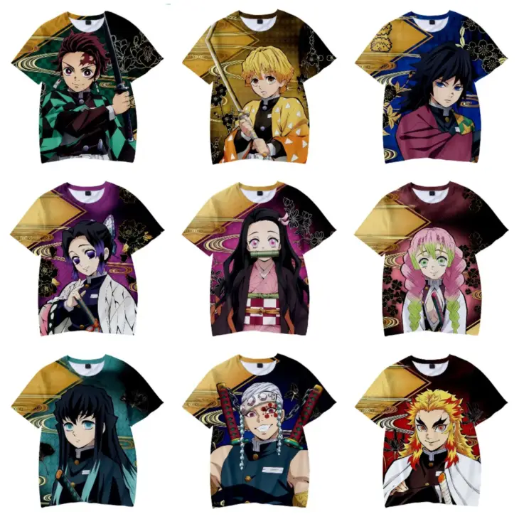 Demon Slayer Kids' Quick-Dry Athletic Manga T-Shirt