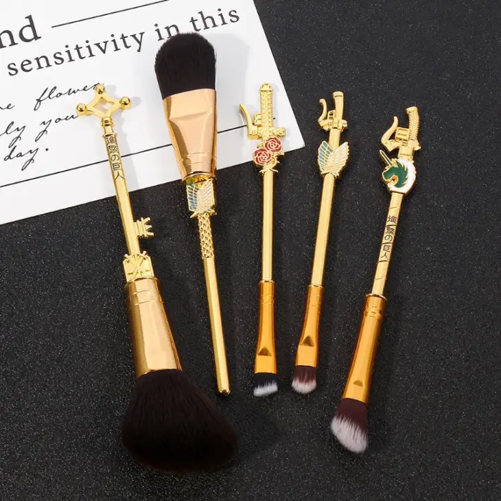 Anime Attack on Titan Makeup Brushes Set Professional Cosmetic Powder Eye Shadow Eyebrow Beauty Make Up Brush Tool Girls Gift - Image 4