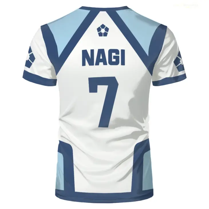 Japanese Anime Blue Lock Season 2 New Soccer Jersey T-shirt Women's Round Neck Sports Tops Children's Casual Short Sleeve Tshirt - Image 2
