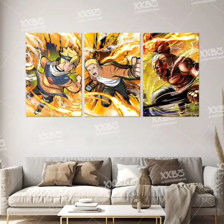 Naruto Home Decor Boruto Canvas Painting Japanese Anime Poster Wall Art Haruno Sakura Picture For Bedroom Background No Frame - Image 2