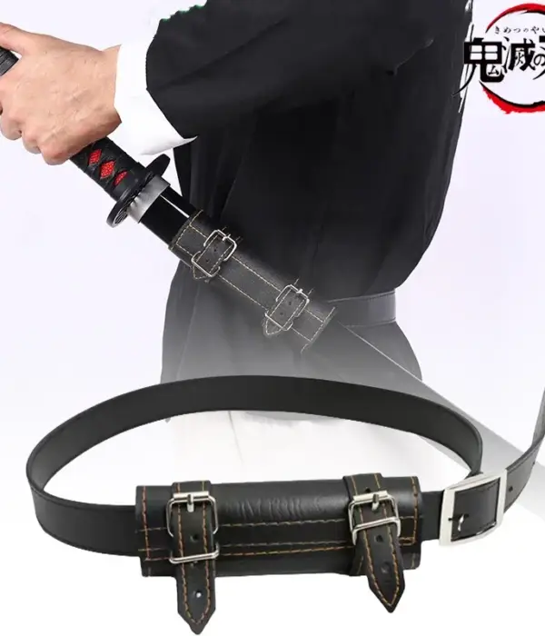 Katana Belt Holster Demon Slayer Anime Cosplay Prop Japanese Samurai Sword Waist Sleeve Straps Ninja Katana Scabbard Belt Holder 1