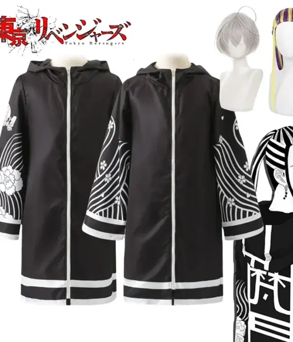 Anime Tokyo Revengers Senju Cosplay Clothes Wig Wakasa Imaushi Cosplay Costume Jacket Cloak Uniform Halloween Costumes Men Women 1