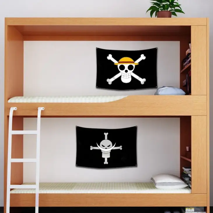 Anime One Piece Pirate Skull Flag Home Bedroom Wall Decor Banner Painting Luffy Straw Hat Pirates Flag Toys for Children Gift - Image 5