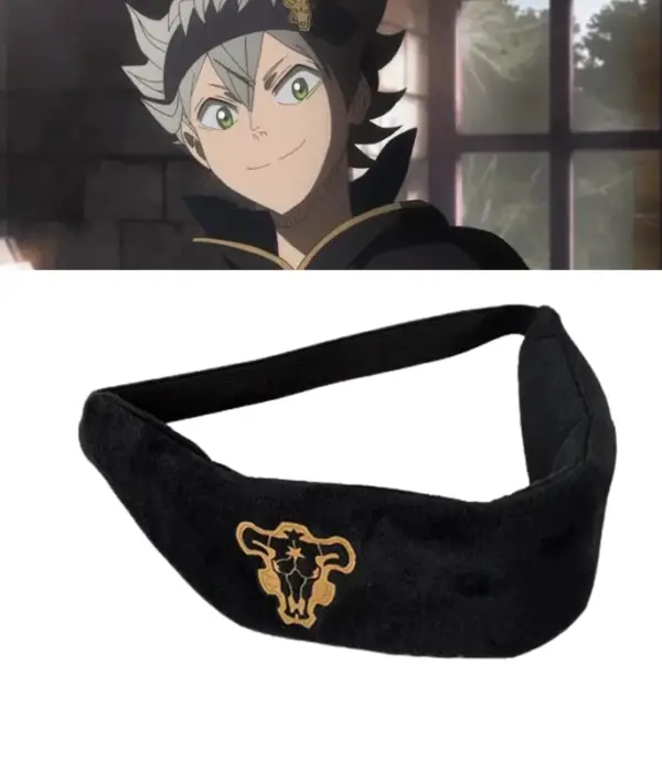 Black Clover Emperor Logo Headband Anime Asta Magic Knight Cosplay Headwear Costume Emblem Accessories Head Wear 1