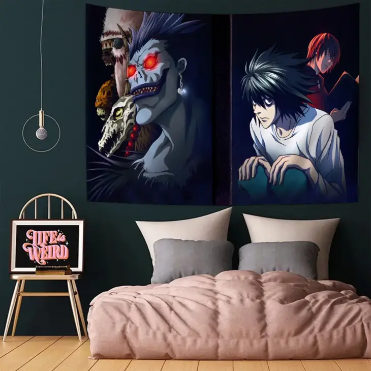 Anime Death Note Ryuk DIY Wall Tapestry for Living Room Home Dorm Decor Wall Art Decor - Image 5