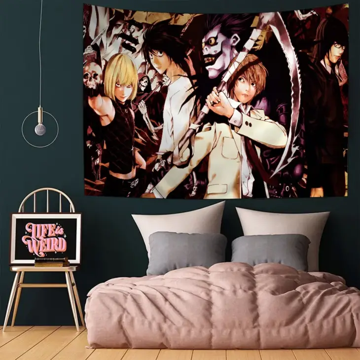 Anime Death Note Ryuk DIY Wall Tapestry for Living Room Home Dorm Decor Wall Art Decor - Image 3