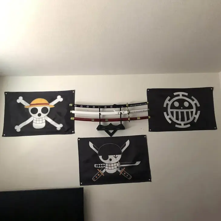 Anime One Piece Pirate Skull Flag Home Bedroom Wall Decor Banner Painting Luffy Straw Hat Pirates Flag Toys for Children Gift - Image 3