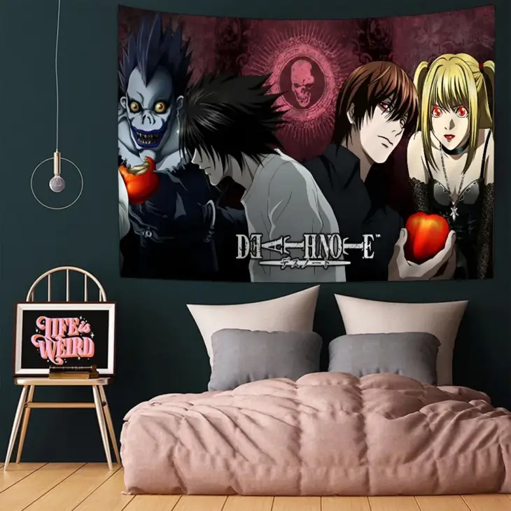 Anime Death Note Ryuk DIY Wall Tapestry for Living Room Home Dorm Decor Wall Art Decor - Image 4