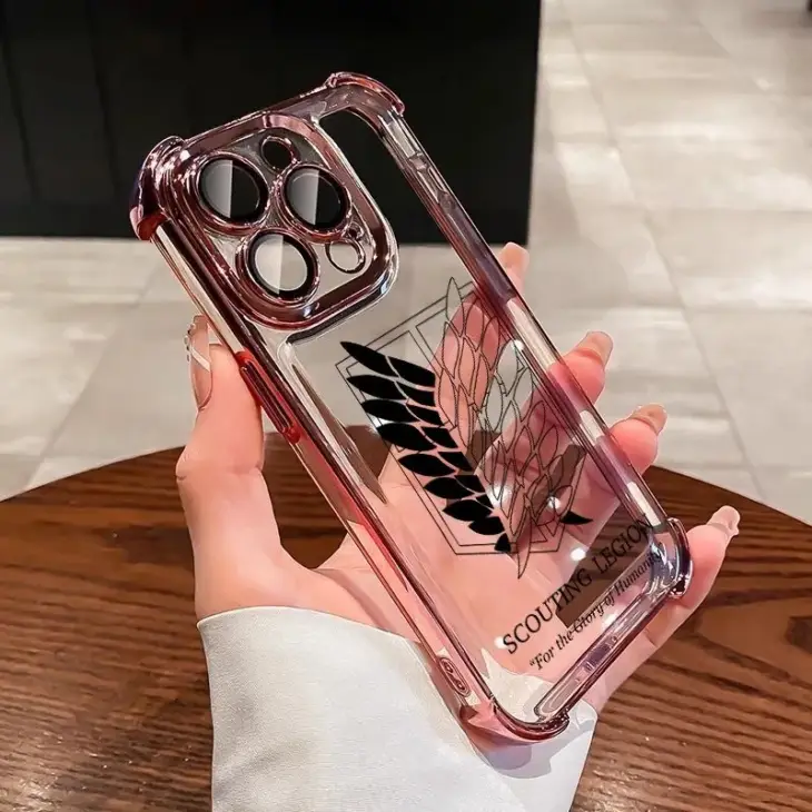 Attack on Titan Wings of Liberty Phone Case For iPhone 16 15 14 13 12 11 Pro Max X XR XSMax 8 Plus Shockproof Clear Armor Cover - Image 3