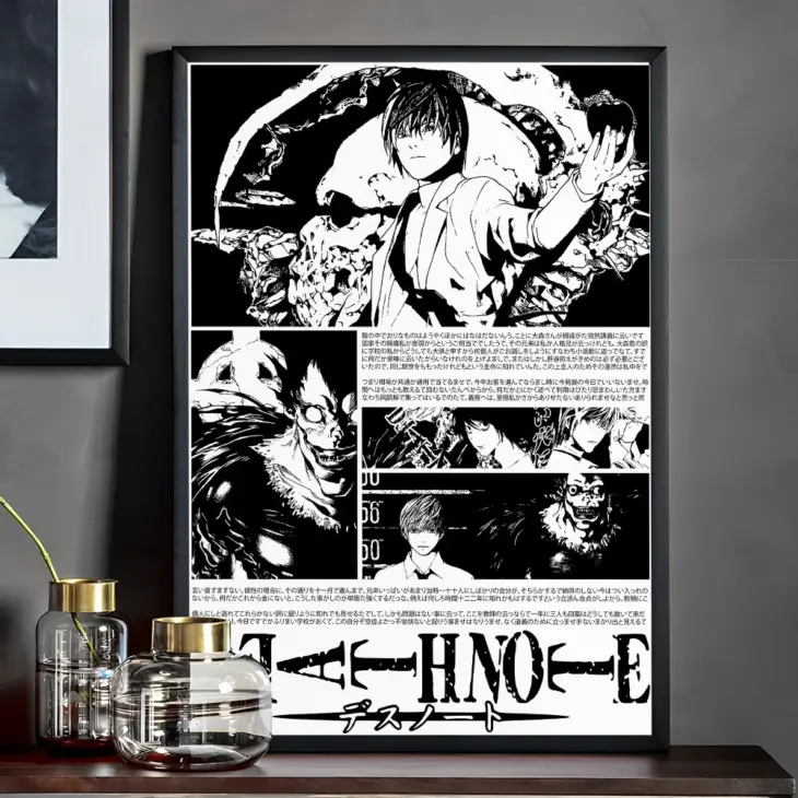 Anime Death Note Classic Vintage Posters Decoracion Painting Wall Art White Kraft Paper Kawaii Room Decor - Image 2