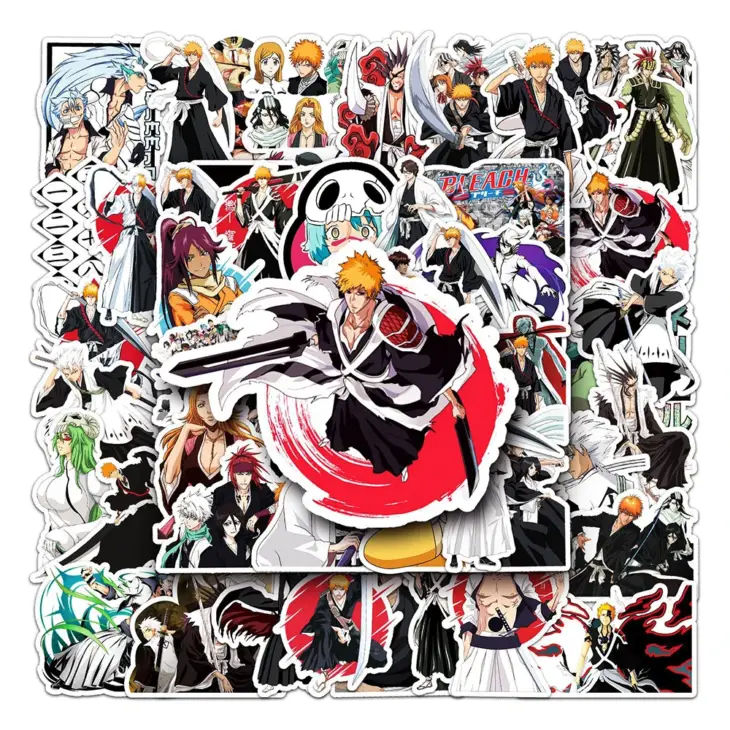 10/30/50PCS BLEACH Anime Waterproof Stickers Graffiti Decals Toy Laptop Luggage Fridge Guitar Notebook Car DIY Cartoon Stickers - Image 2