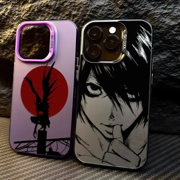 Anime Death Note Phone Case For iPhone 16 15 14 13 12 11 Pro Max X XR XSMAX 8 7 Plus Candy Matte Shockproof Back Cover