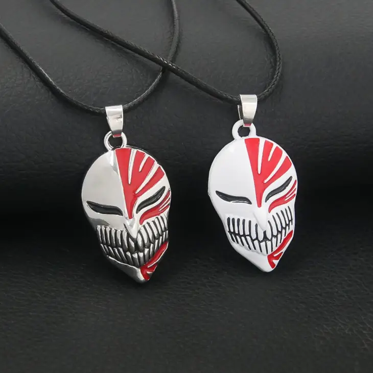 Anime Bleach Cosplay Necklace Quincy Ishida Uryuu Ginrei Gojiaku Amulet Pendant Necklace for Women Men Choker Jewelry Gift - Image 4